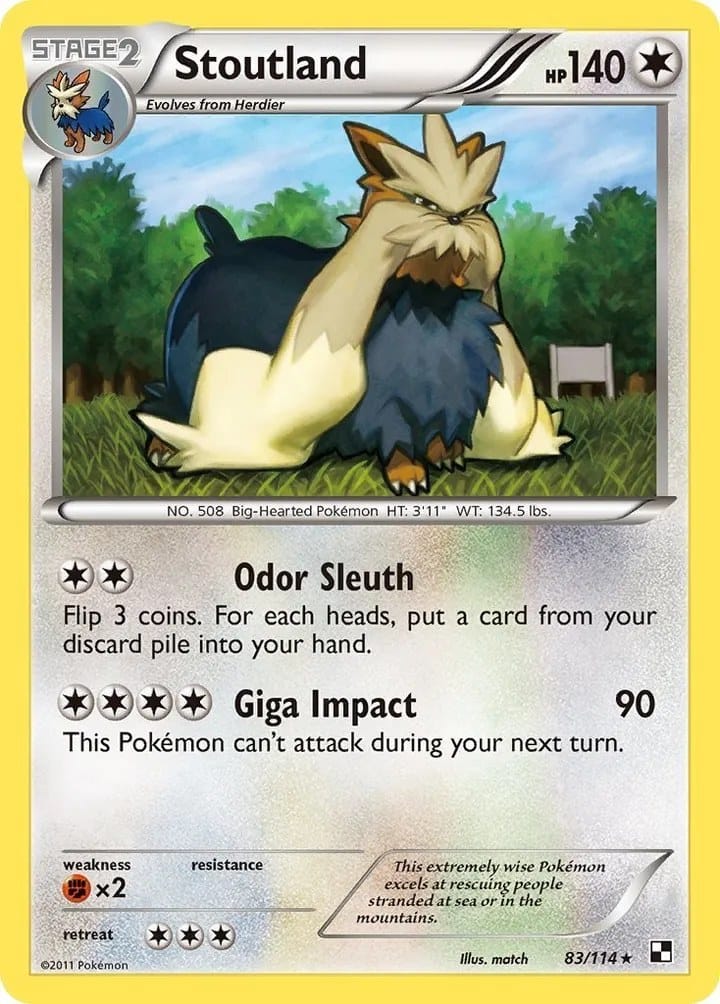 Stoutland card