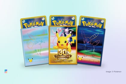 Only 1 of 7 30th CELEBRATION sleeves at general retailers; prices 990 and 889 yen